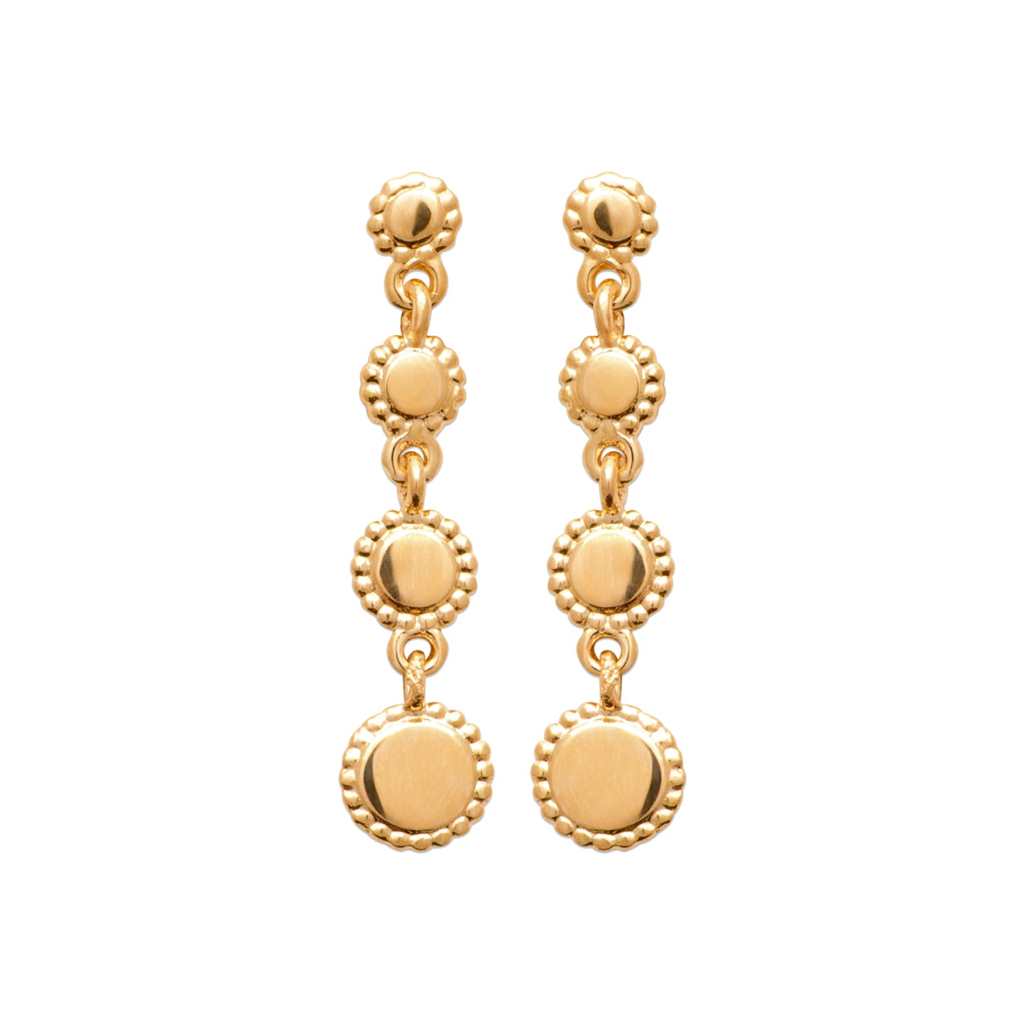 Boucles pendantes rondes