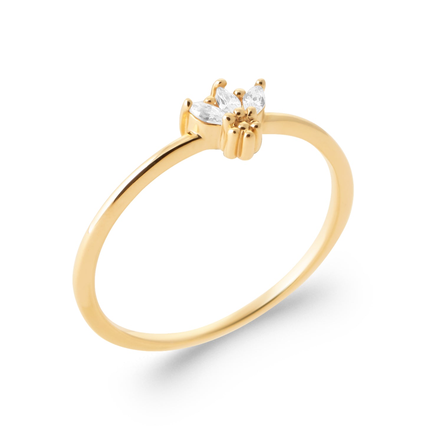 Bague 3 zircons