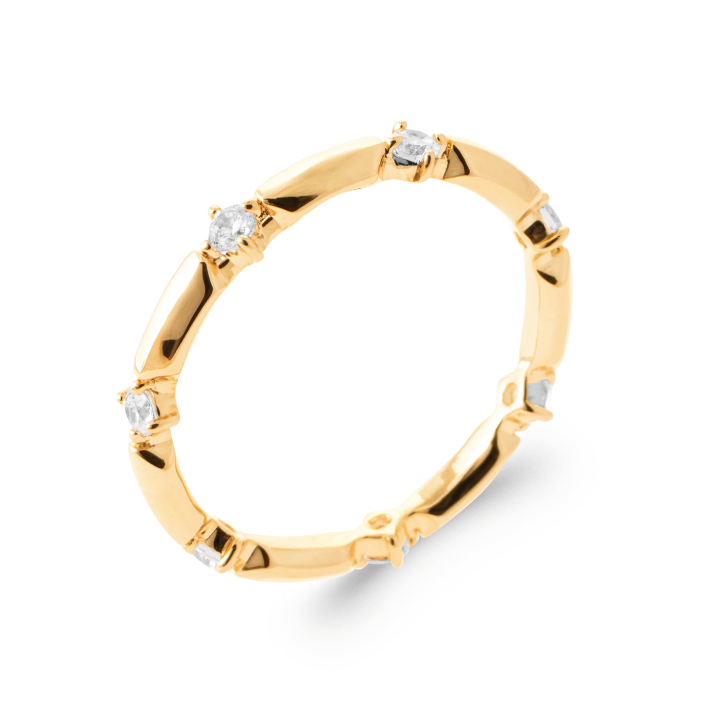 Bague diamants espacés