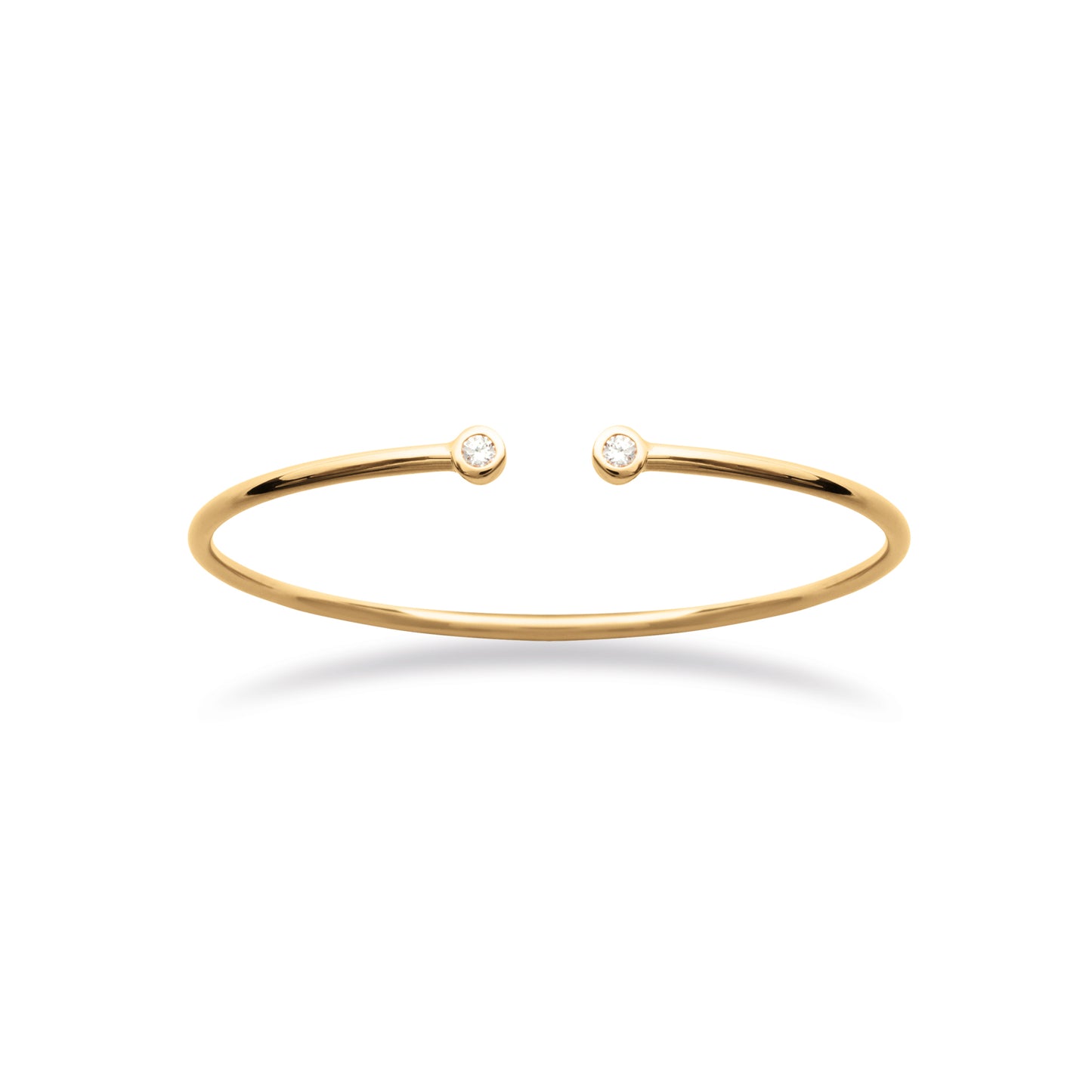 Jonc ouvert diamants