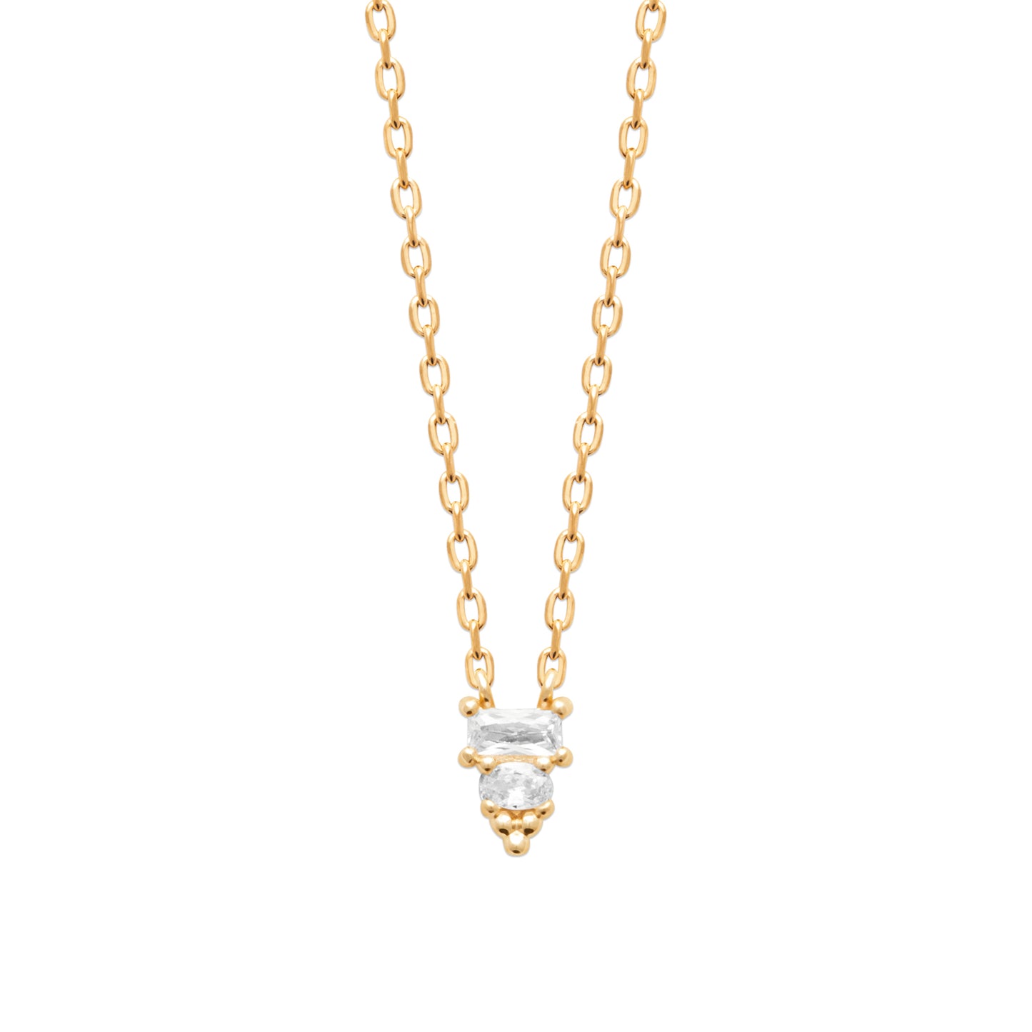 Collier diamant pointe