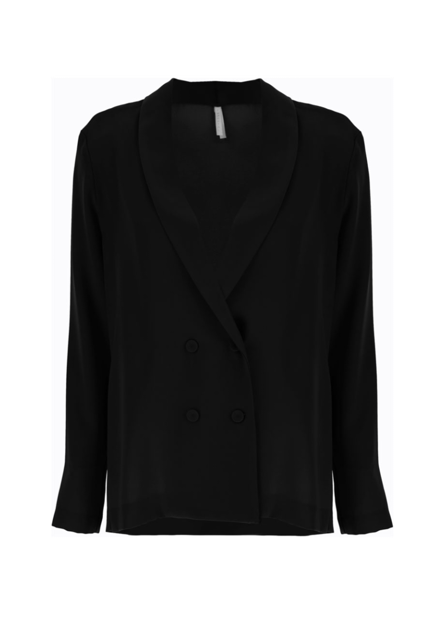 Blazer fluide noir