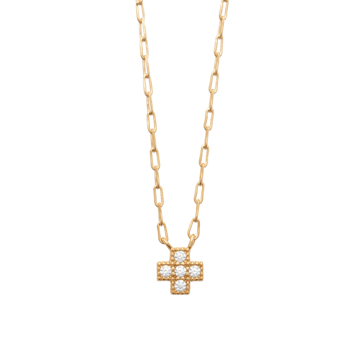 Collier croix carrée