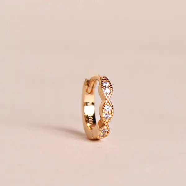 Mini créoles zircon (unité)