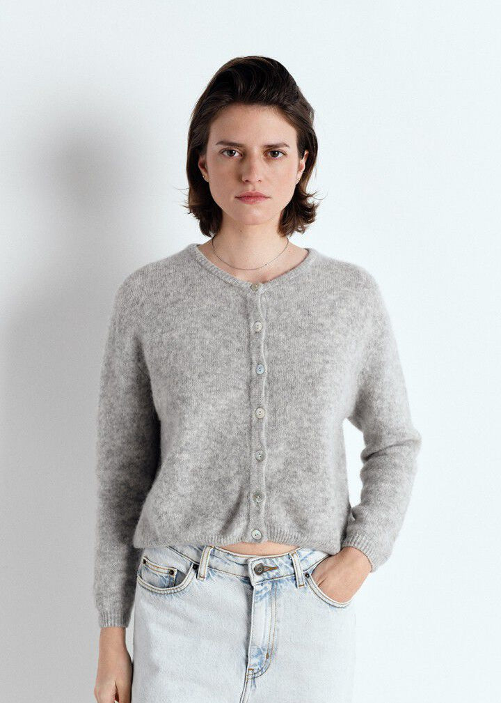 Gilet Vitow gris clair chiné