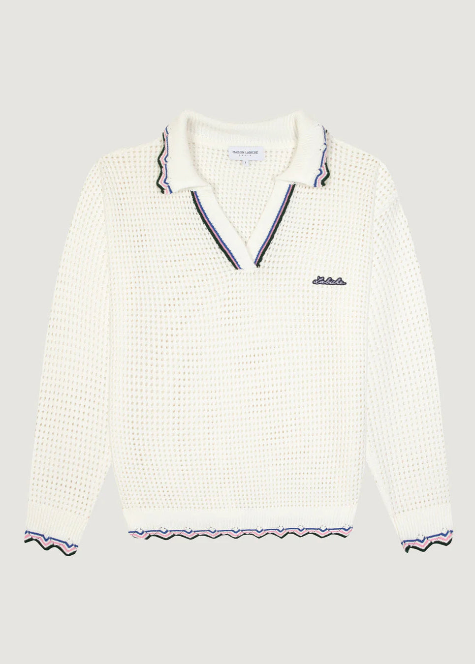 Polo Crochet Manches Longues
