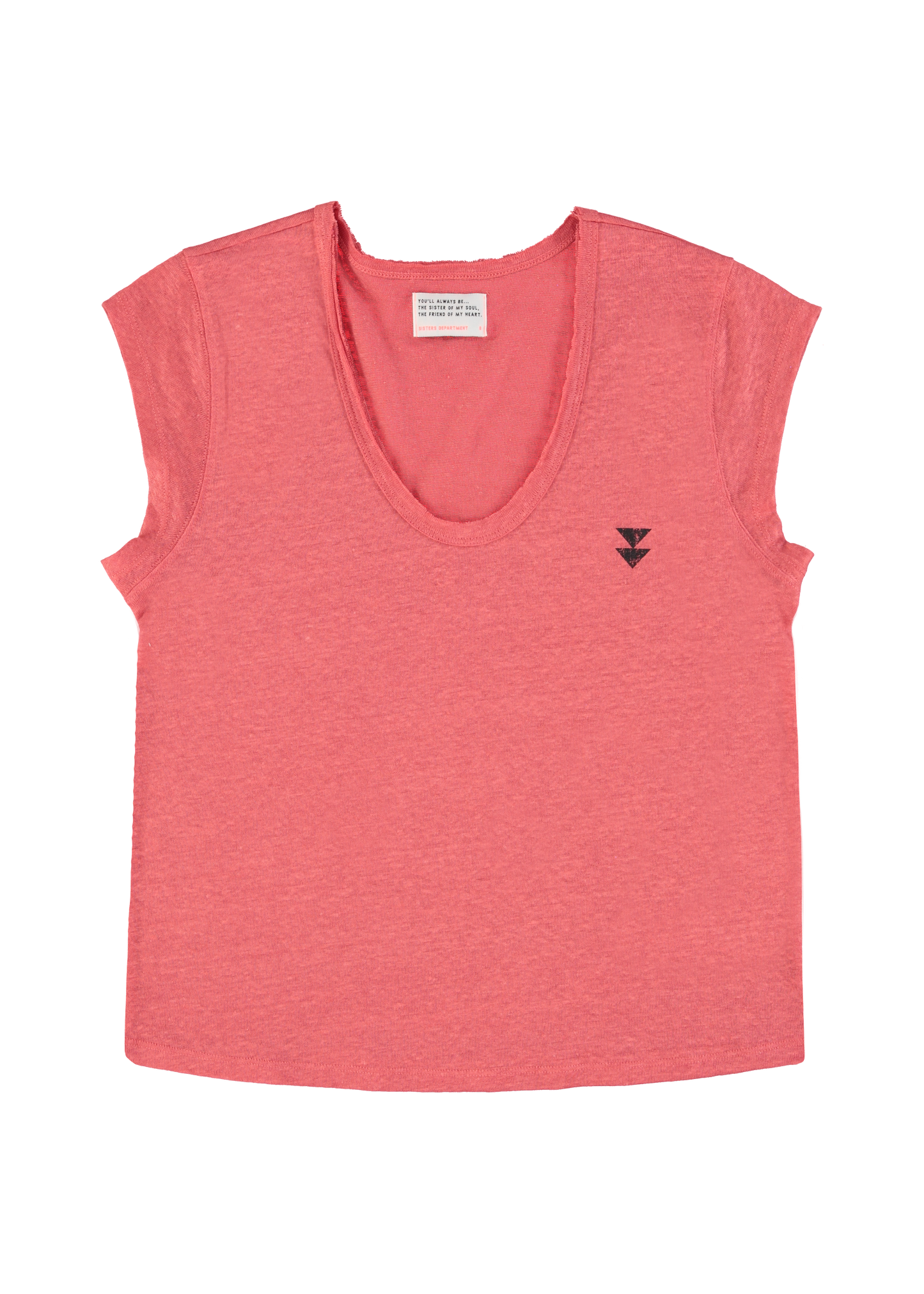 T-shirt lin coral