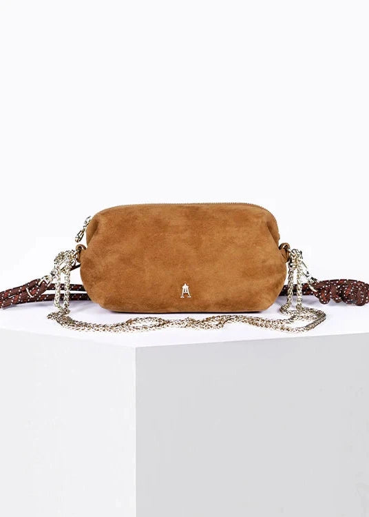 Sac nuage suede cognac