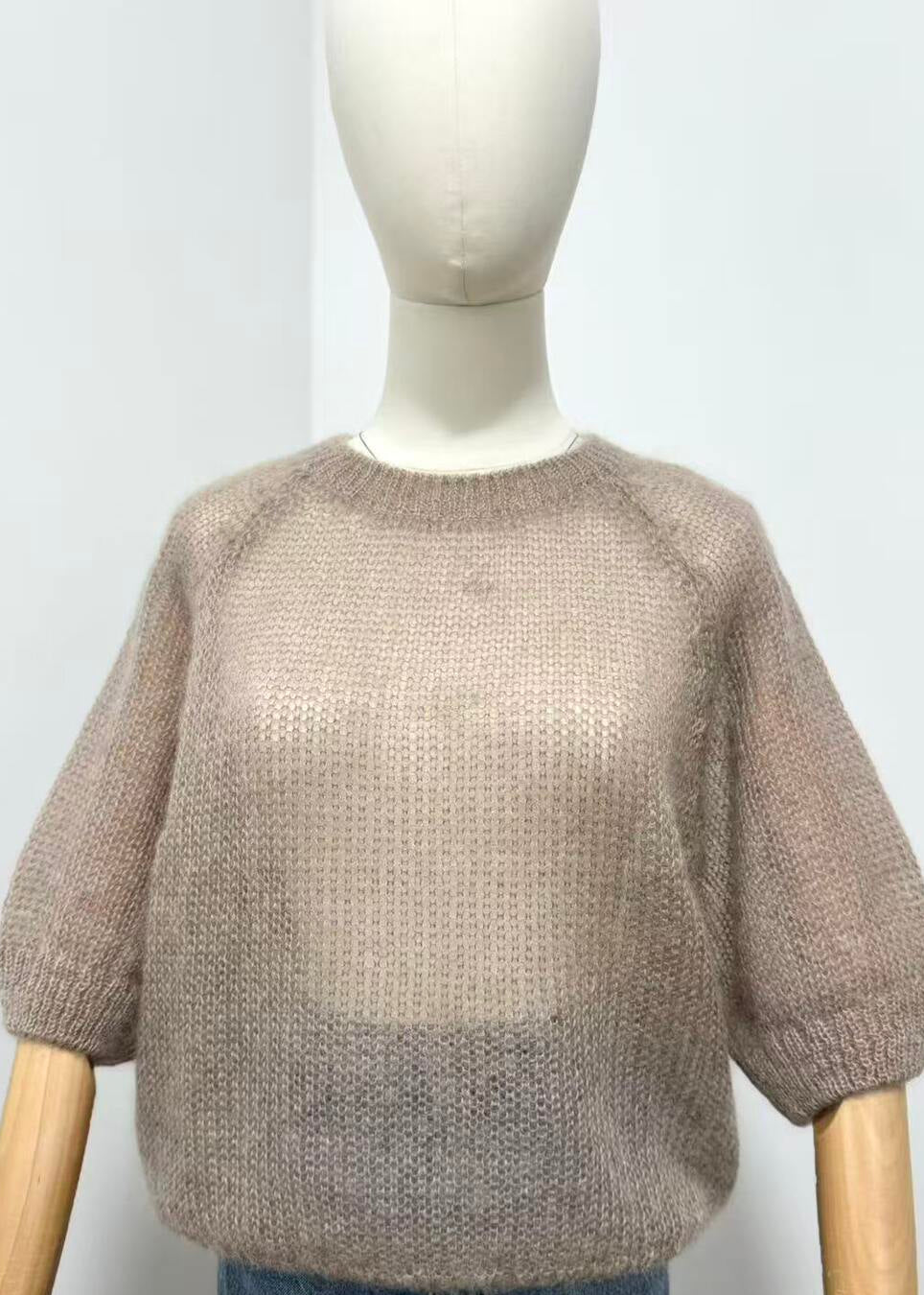 Pull Mohair Taupe