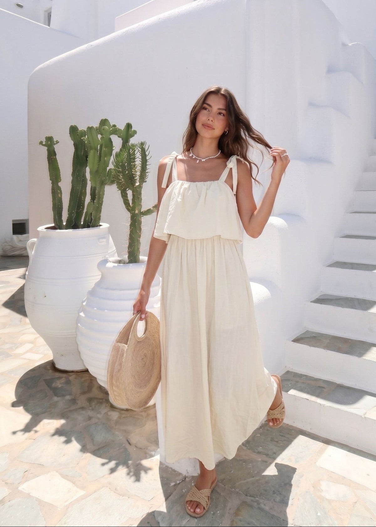 Robe debardeur popeline