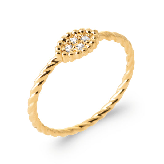 Bague diamant ovale