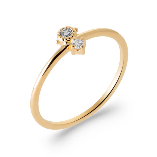 Bague flèche diamants