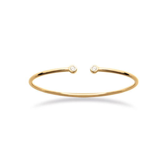 Jonc ouvert diamants