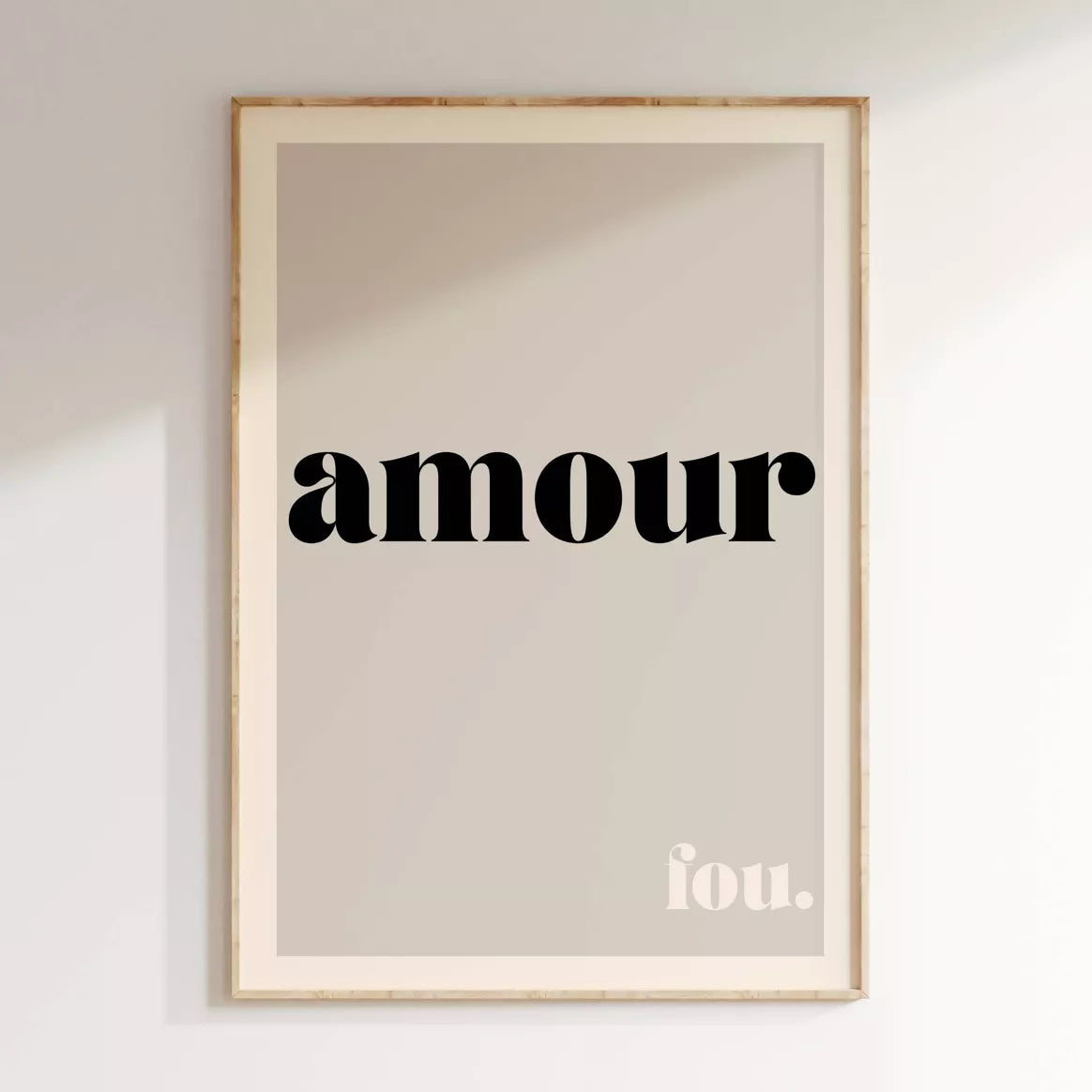 Affiche Amour fou - Len Concept