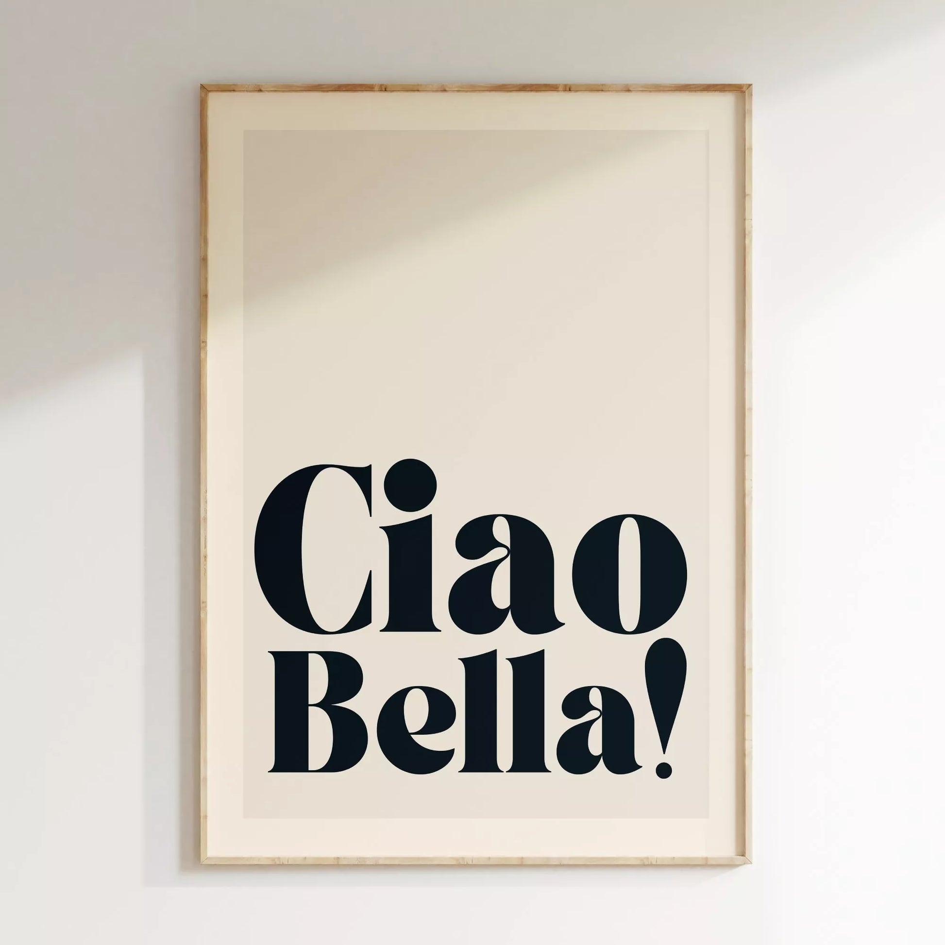 Affiche Ciao Bella Noir - Len Concept