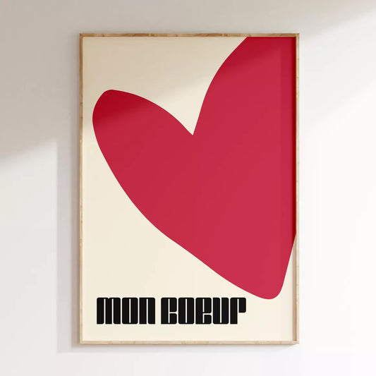 Affiche Mon Coeur - Len Concept