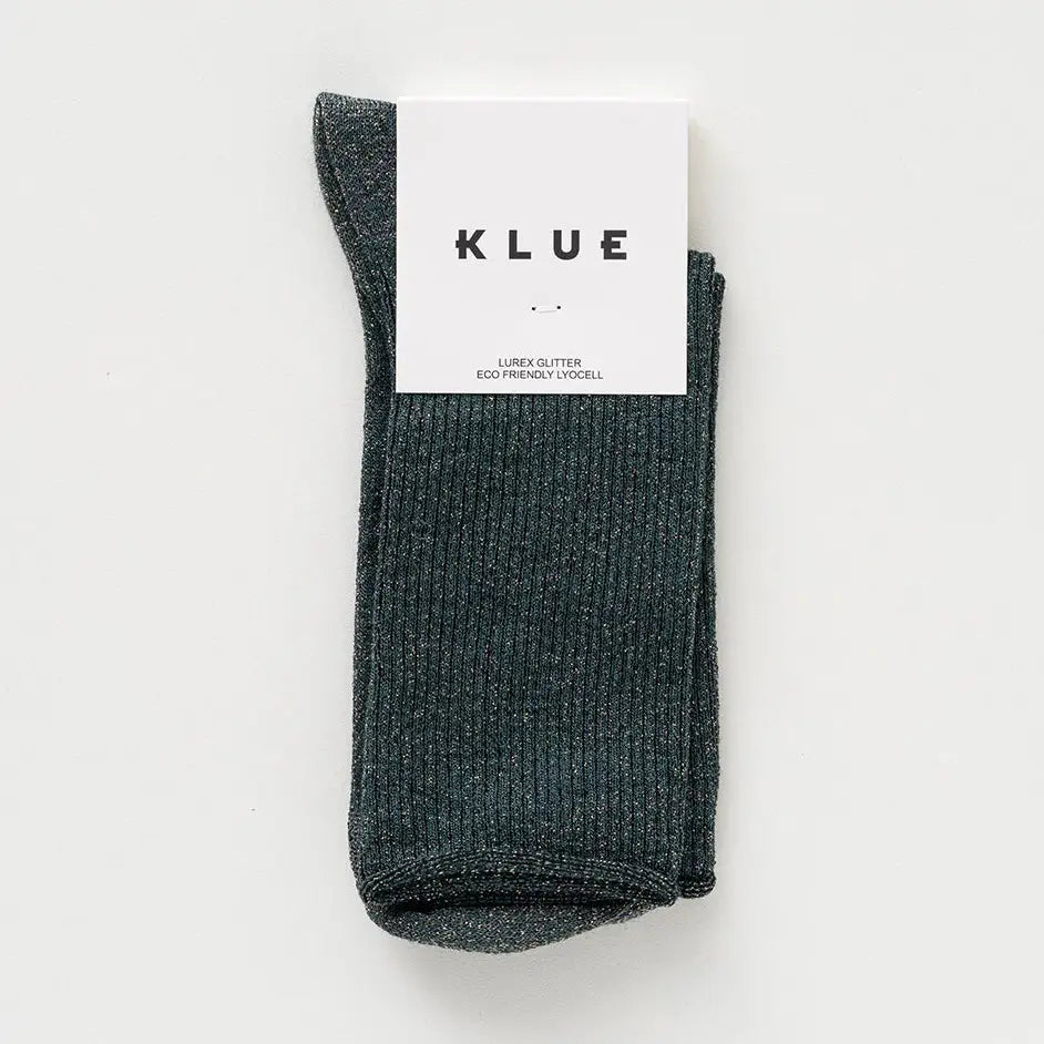 Chaussettes glitter vert