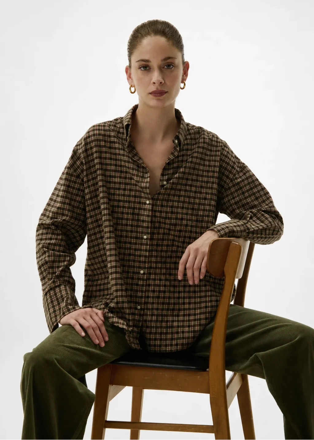 Chemise Channel Kaki