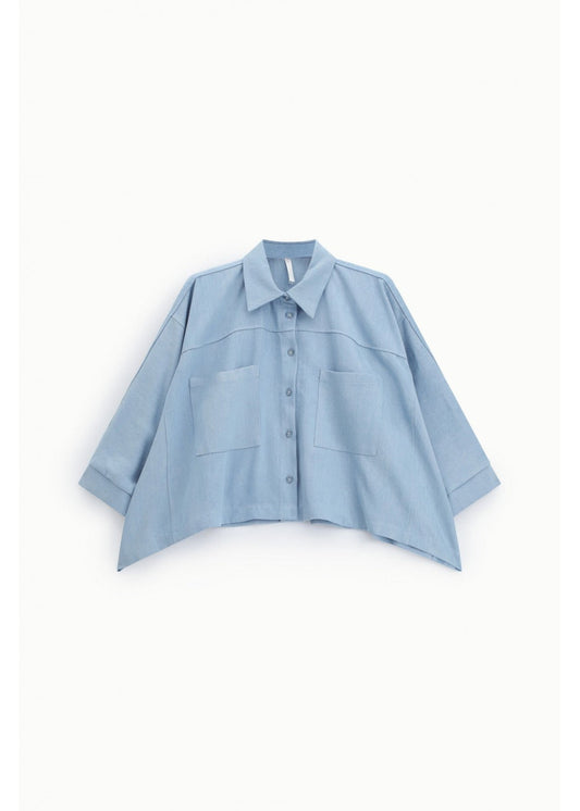 Chemise courte oversize