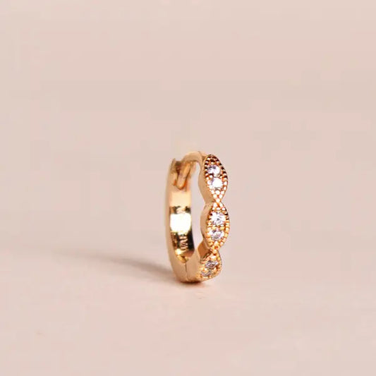 Mini créoles zircon (unité)