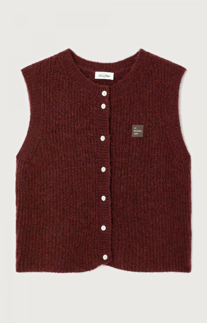 Gilet East sans manches acerola
