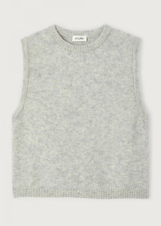 Pull Vitow sans manches Gris