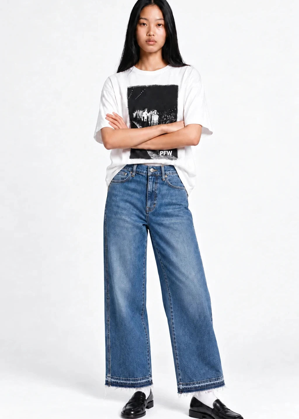 Jean Lena medium blue