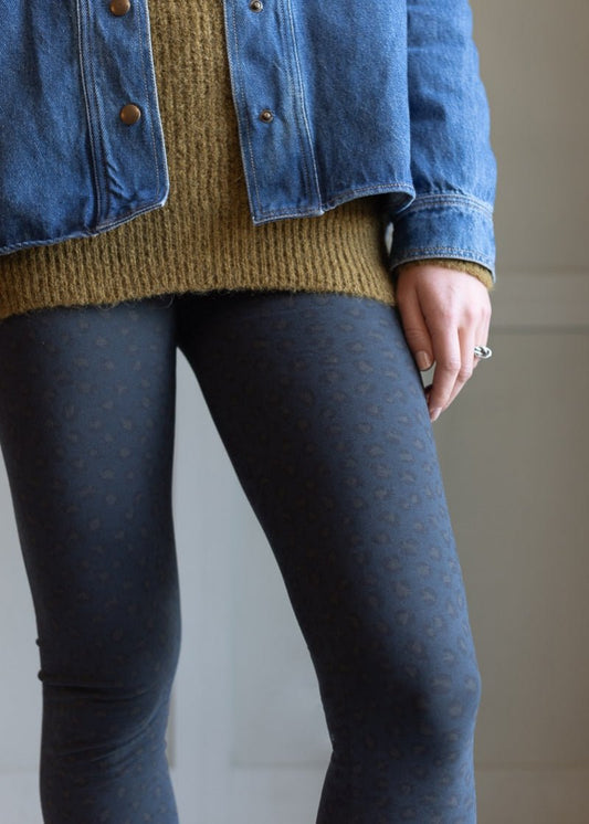 Legging Léopard Indigo