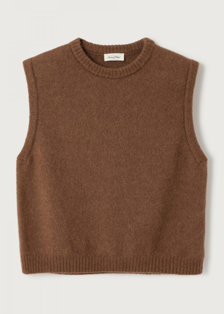 Pull Vitow sans manches Chocolat