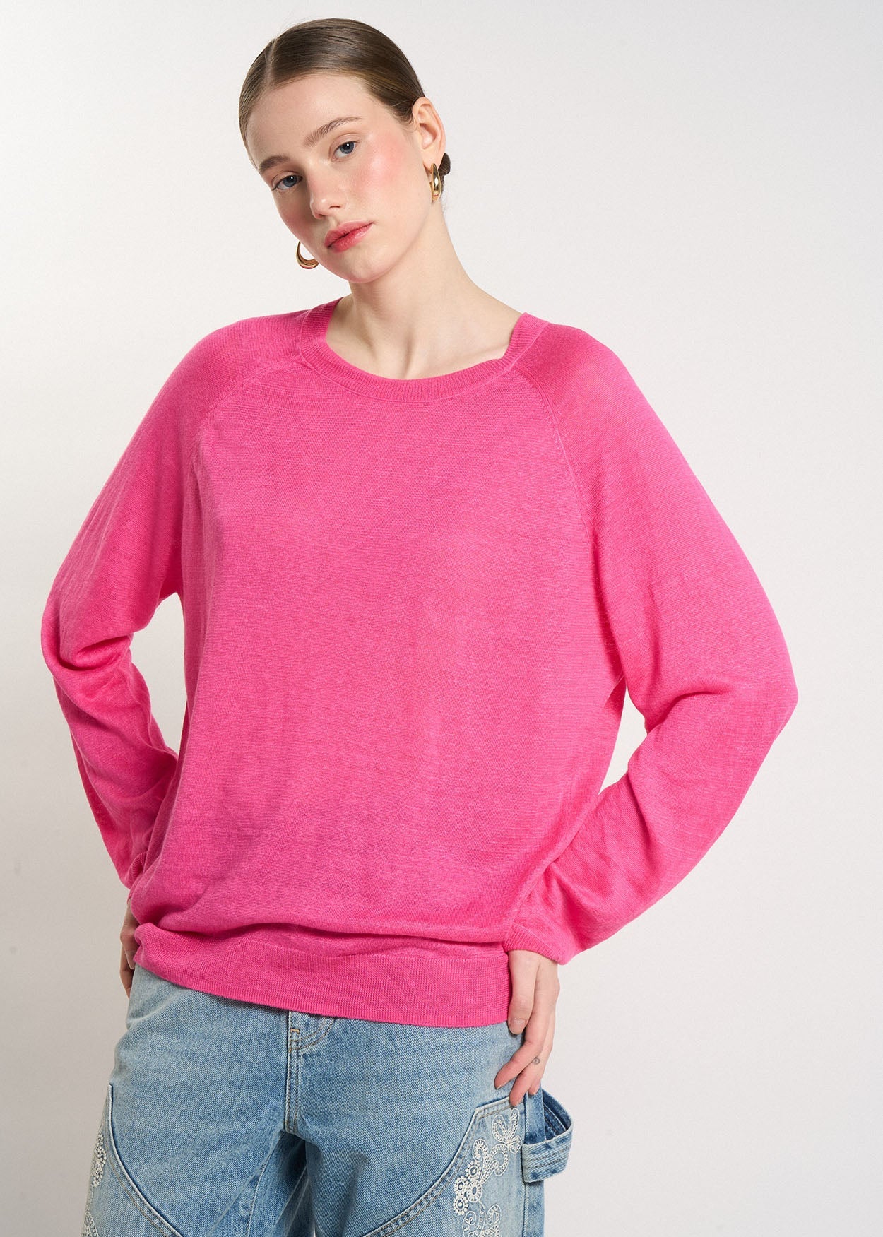 Pull Macalouette Rose fluo