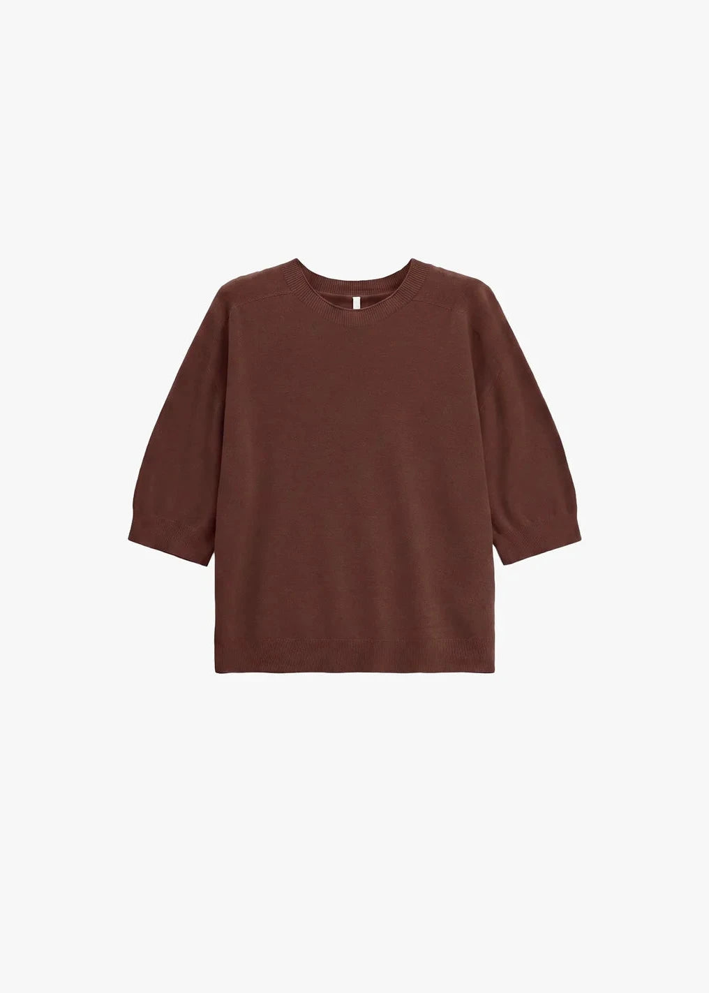 Pull fin marron