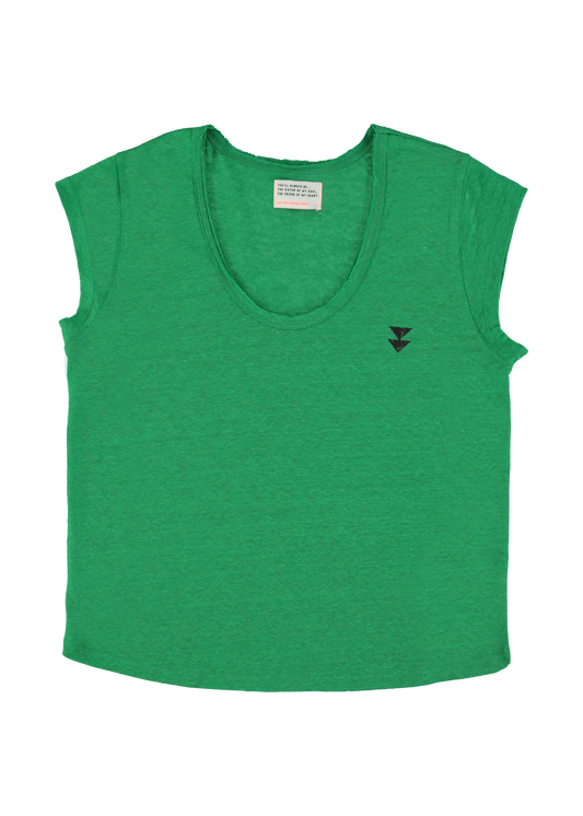 T-shirt lin green