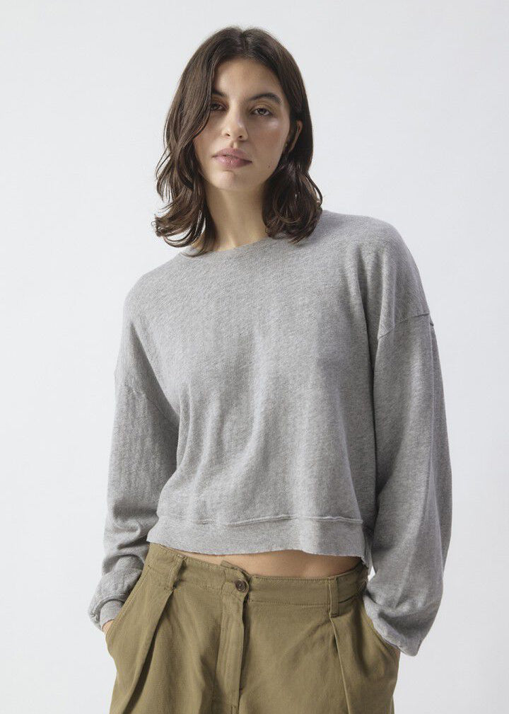 T-shirt Sonoma court manches longues gris