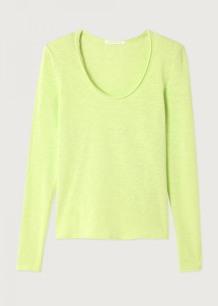 T-shirt Sonoma manches longues col U citronnade