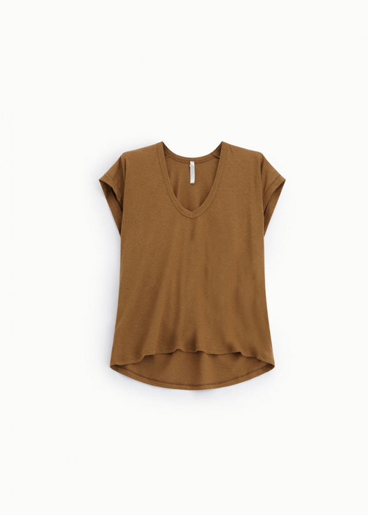 T-shirt col V Terre