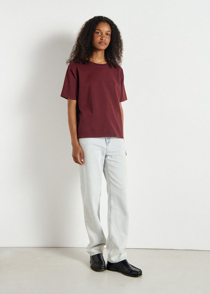 T-shirt Fizvalley Bordeaux Vintage