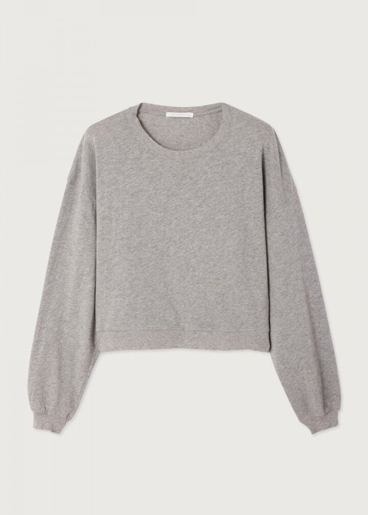 T-shirt Sonoma court manches longues gris chiné