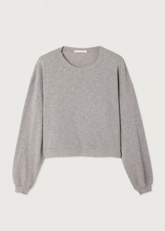 T-shirt Sonoma court manches longues gris chiné