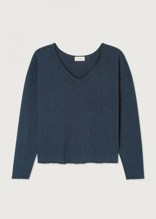 T-Shirt Manches Longues Col V Sonoma Navy