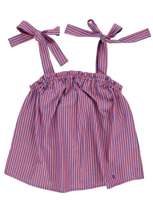 Top straps Blue & orange stripes