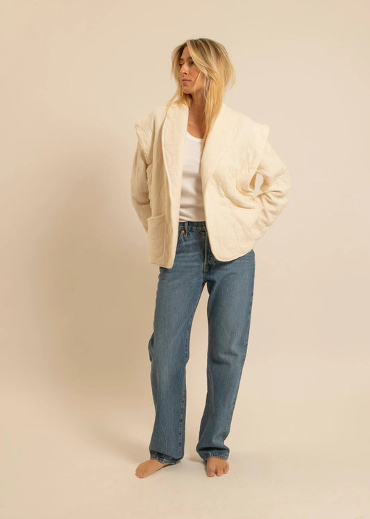 Veste Kimono SAN FRANCISCO crème