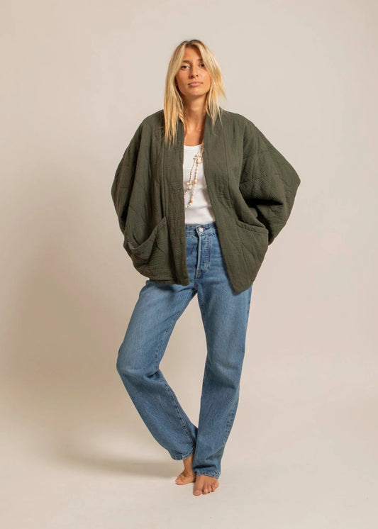 Veste Kimono CHICAGO Kaki