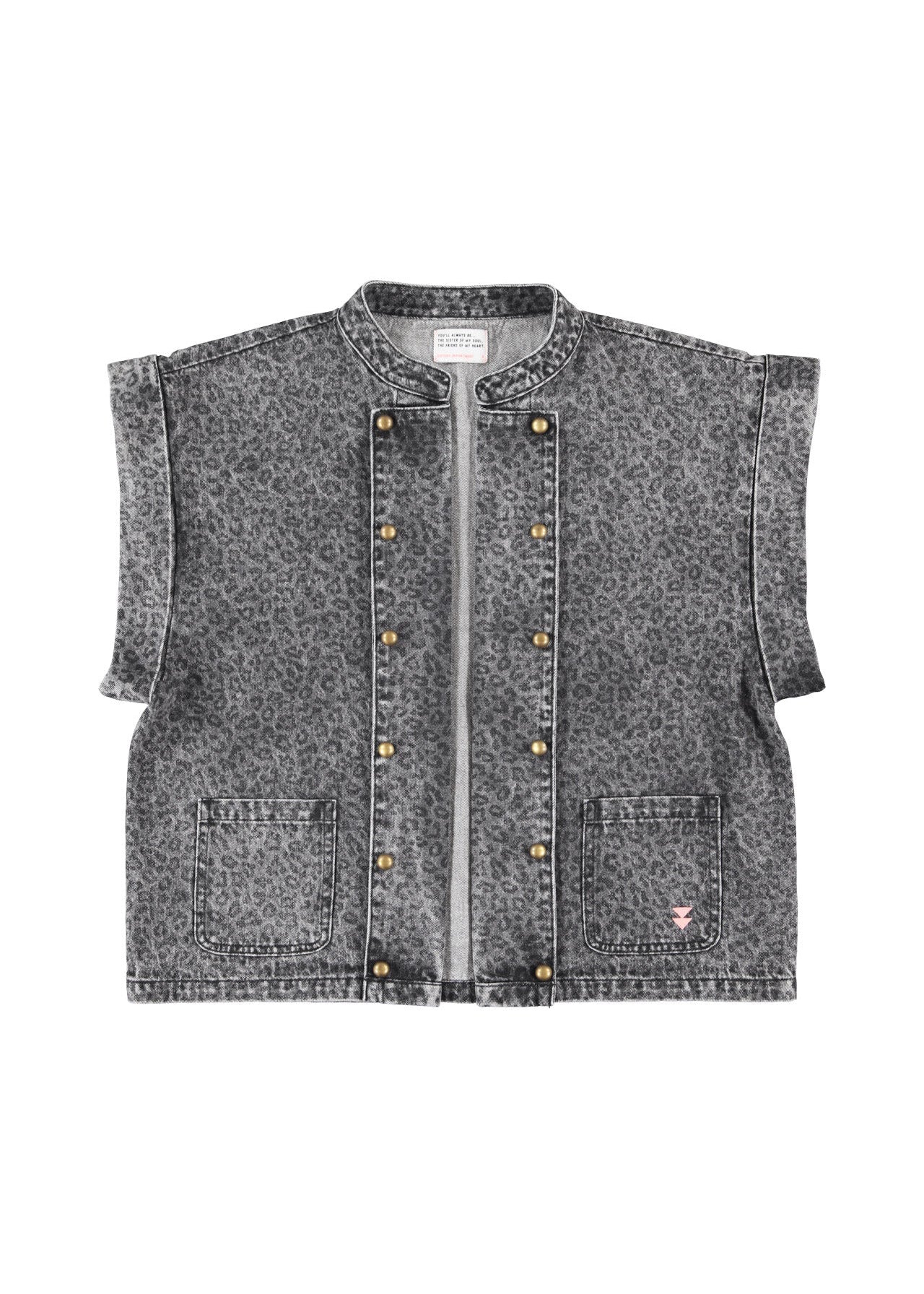 Veste léopard sans manches