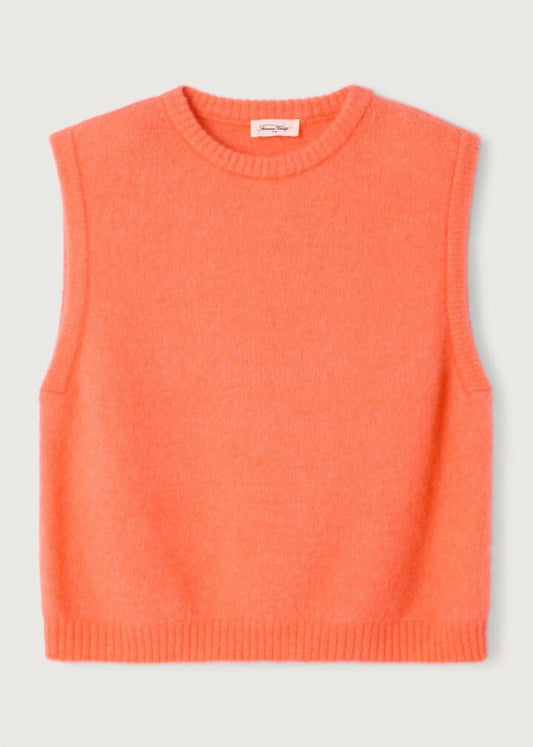 Pull Vitow sans manches Saumon