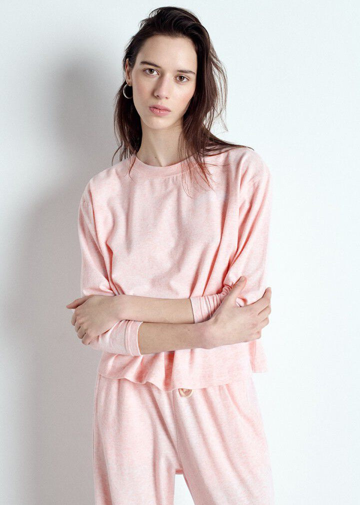 T-shirt Manches Longues Ypawood Glacage chiné