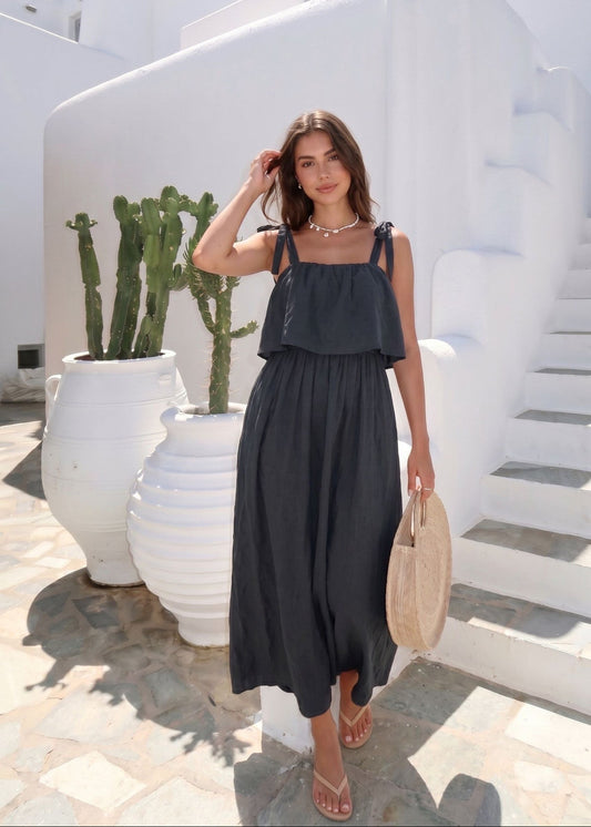 Robe debardeur popeline